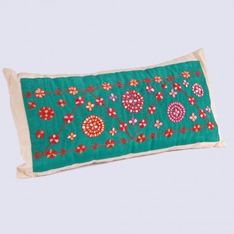 Embroidered Cushion - Almond Flowers